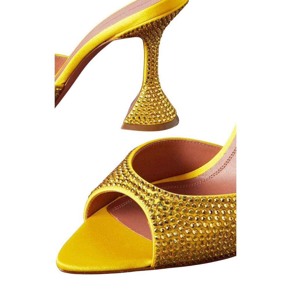 Amina Muaddi - Crystal-Embellished Caroline Mules - IT 38 - Picture 6 of 6